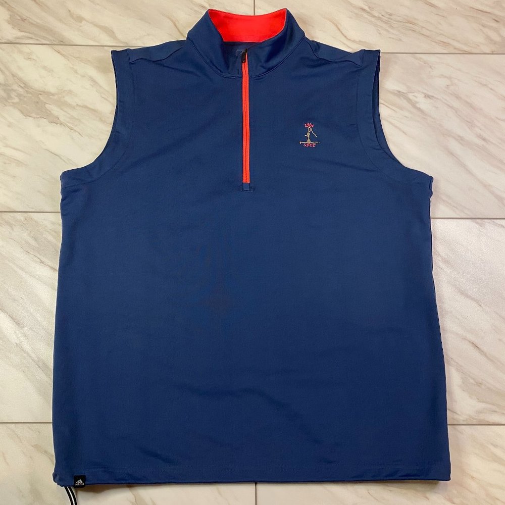 Adidas ClimaCool Golf Vest 1/4 Zip Lightweight Performance Spring Ford Medium M